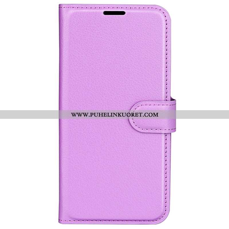 Kotelot Xiaomi Redmi Note 13 4g Classic Litchi Faux Leather