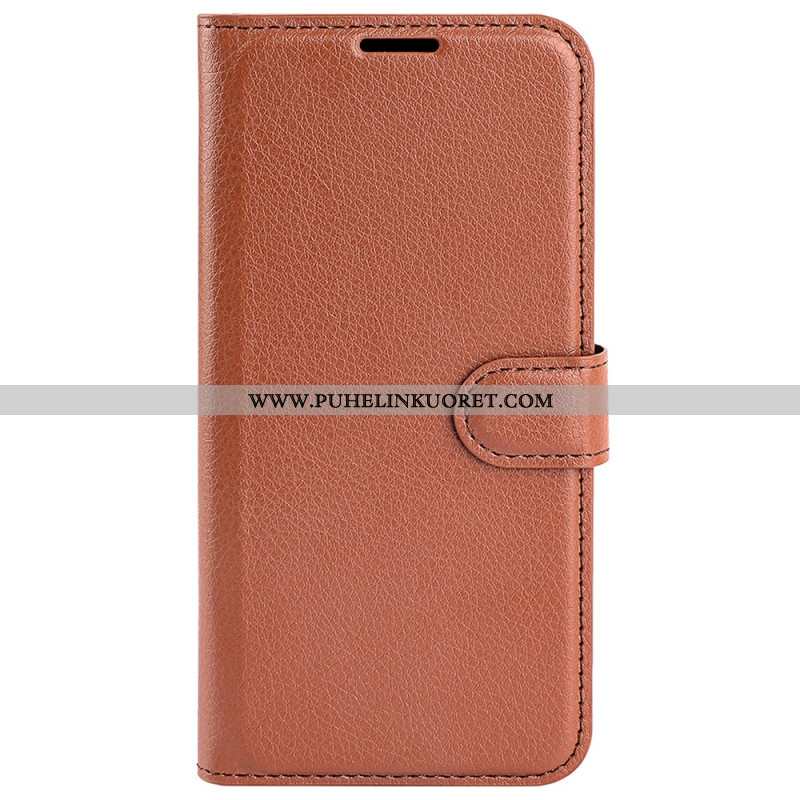 Kotelot Xiaomi Redmi Note 13 4g Classic Litchi Faux Leather