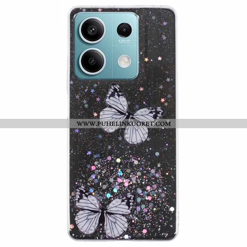 Kuori Xiaomi Redmi Note 13 5g Perhoset Glitter