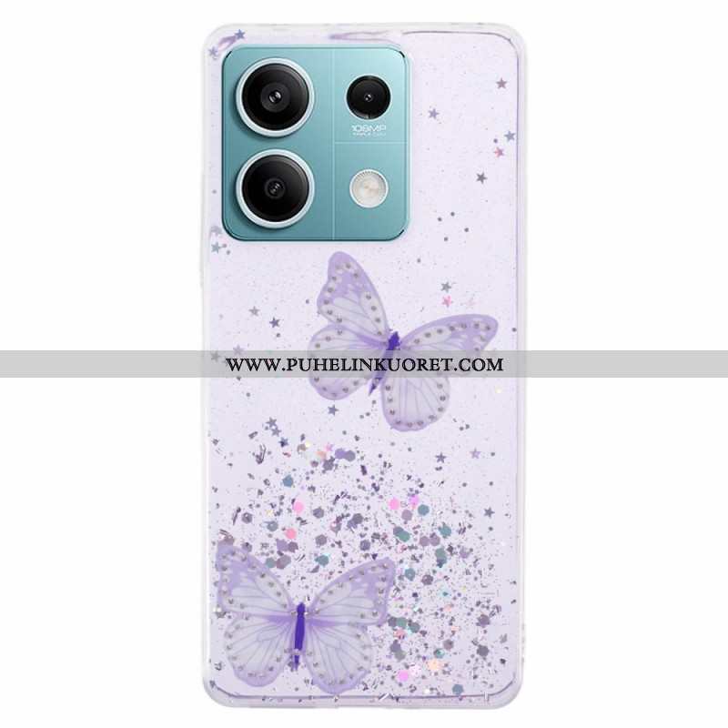 Kuori Xiaomi Redmi Note 13 5g Perhoset Glitter