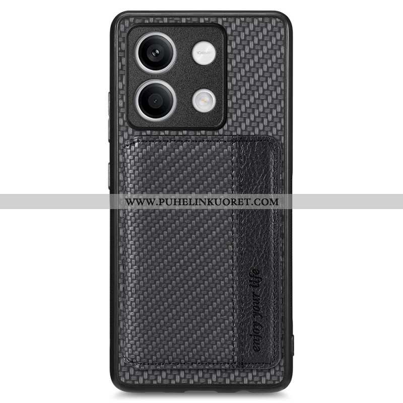 Kuori Xiaomi Redmi Note 13 5g Carbon Fiber Texture -korttipidike