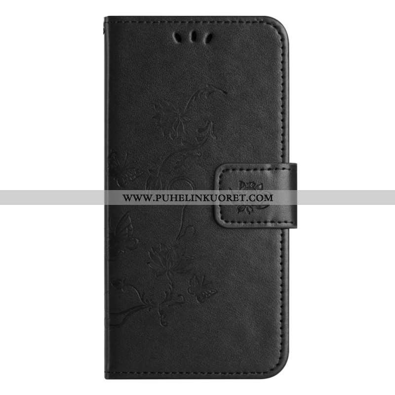 Kotelot Xiaomi Redmi Note 13 5g Strap Flowers Suojakuori