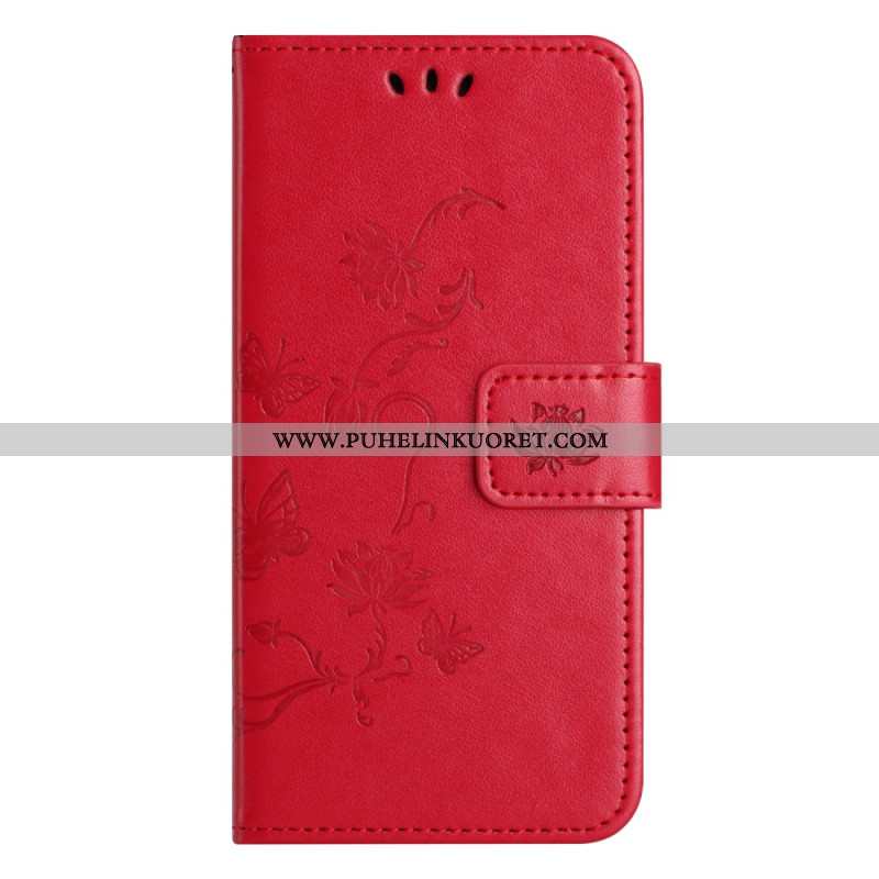 Kotelot Xiaomi Redmi Note 13 5g Strap Flowers Suojakuori