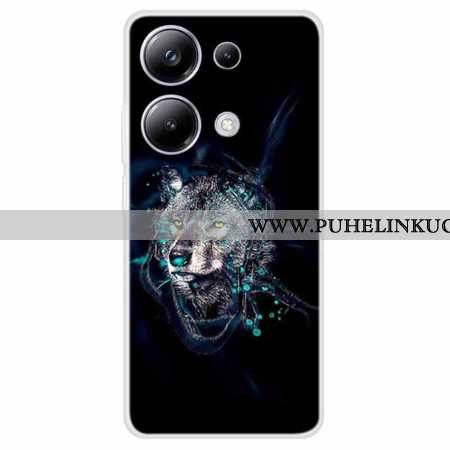 Kuori Xiaomi Redmi Note 13 Pro 4g Wolf Print Suojakuori