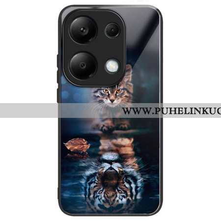 Kuori Xiaomi Redmi Note 13 Pro 4g Cat And Tiger Tempered Glass