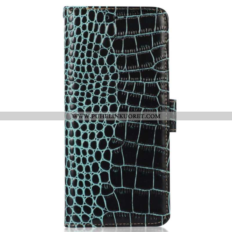 Kotelot Xiaomi Redmi Note 13 Pro 4g Puhelinkuoret Crocodile Design Rfid-estotekniikka