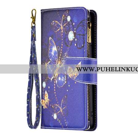 Kotelot Xiaomi Redmi Note 13 Pro 5g Puhelinkuoret Purple Butterflies -lompakko