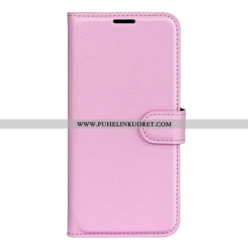 Kotelot Xiaomi Redmi Note 13 Pro 5g Classic Litchi Faux Leather Suojakuori