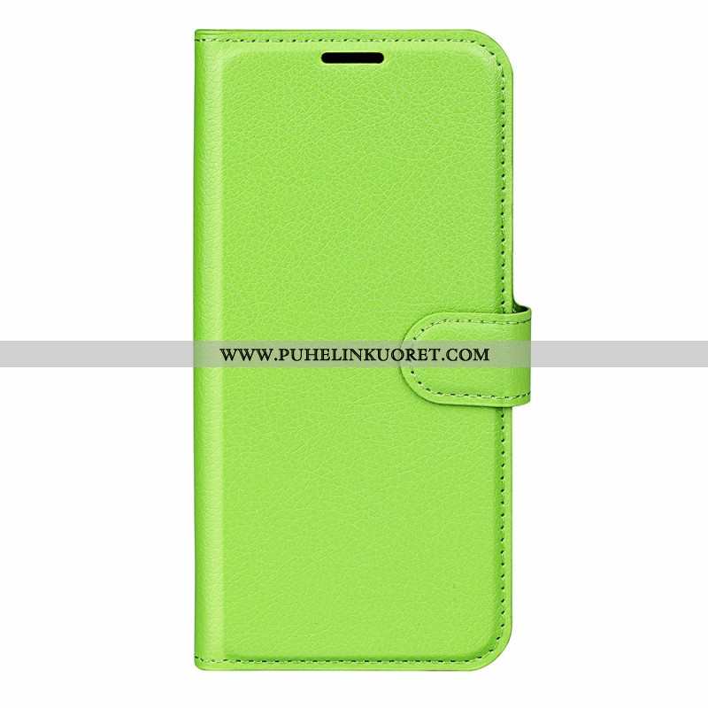 Kotelot Xiaomi Redmi Note 13 Pro Plus 5g Classic Litchi Faux Leather Suojakuori