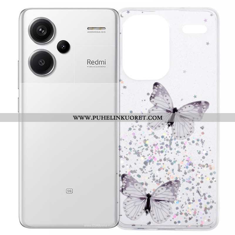 Kuori Xiaomi Redmi Note 13 Pro Plus 5g Kimaltelevia Perhosia