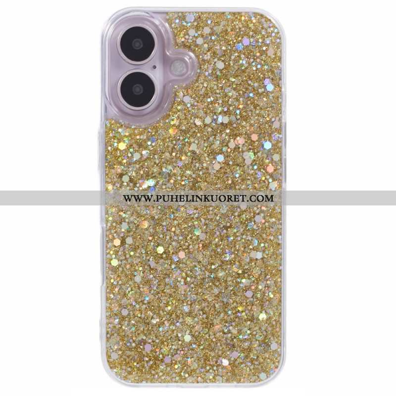 Kuori iPhone 16 Plus Glitteriä