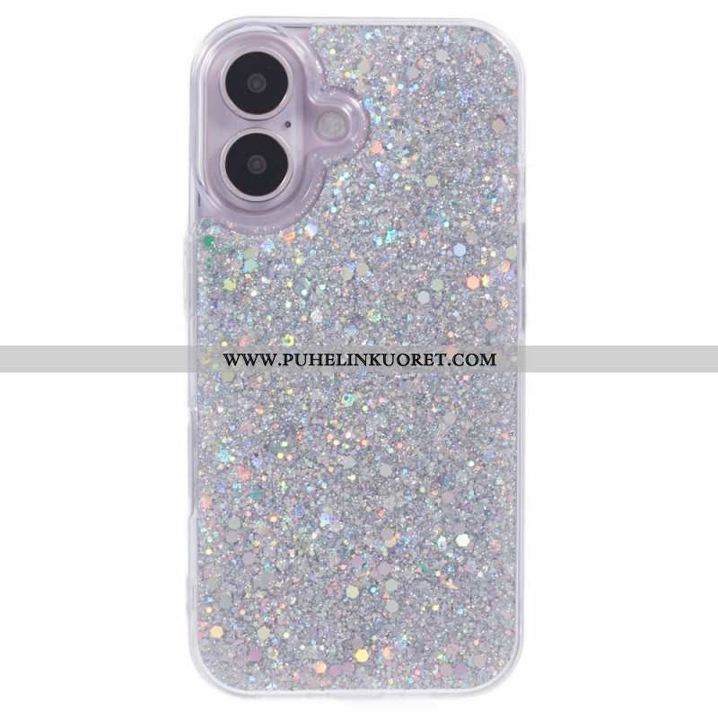 Kuori iPhone 16 Plus Glitteriä