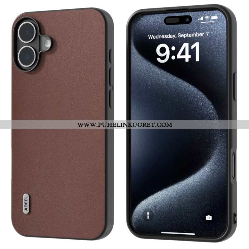 Case iPhone 16 Plus Puhelinkuoret Abeel Keinonahkaa