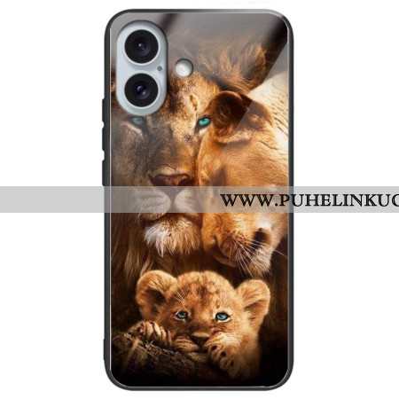 Kuori iPhone 16 Plus Lions Karkaistu Lasi