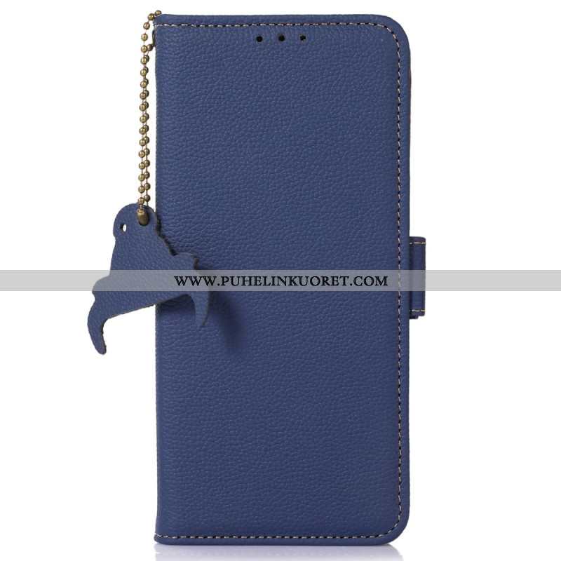 Kotelot iPhone 16 Pro Litchi Texture Leather