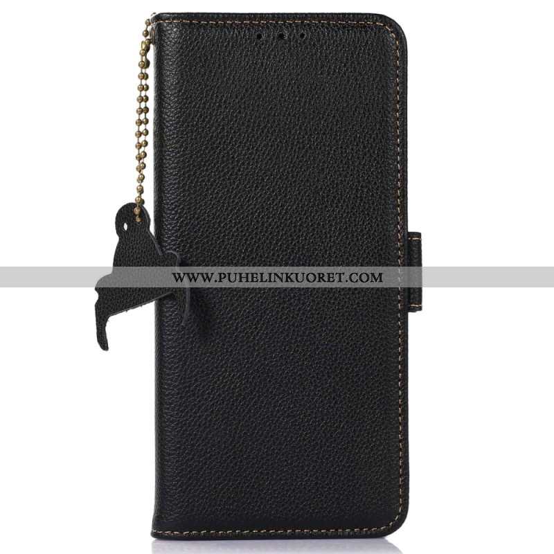 Kotelot iPhone 16 Pro Litchi Texture Leather