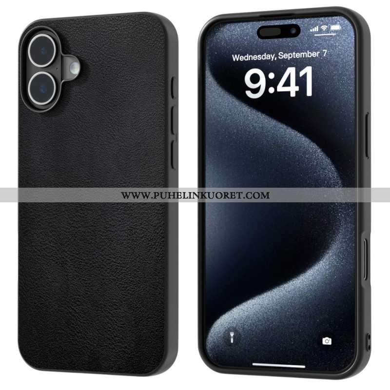 Case iPhone 16 Puhelinkuoret Nahkaefekti