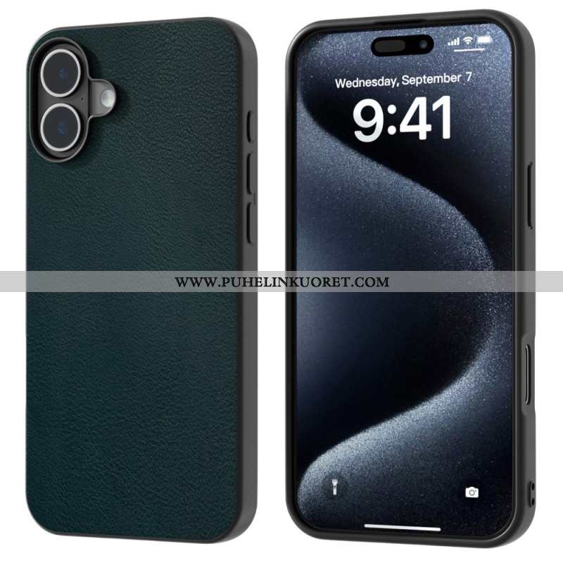 Case iPhone 16 Puhelinkuoret Nahkaefekti