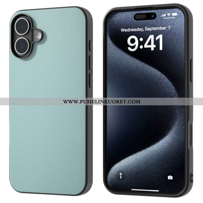 Case iPhone 16 Puhelinkuoret Nahkaefekti