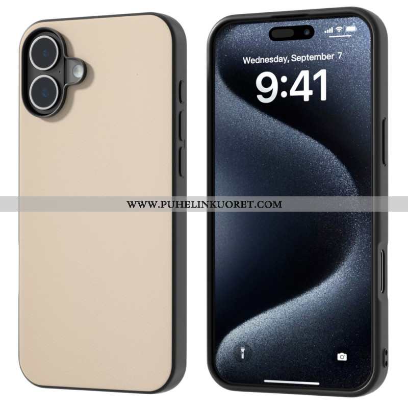 Case iPhone 16 Puhelinkuoret Nahkaefekti