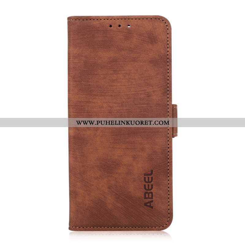 Kotelot iPhone 16 Abeel Vintage Faux Leather Suojakuori