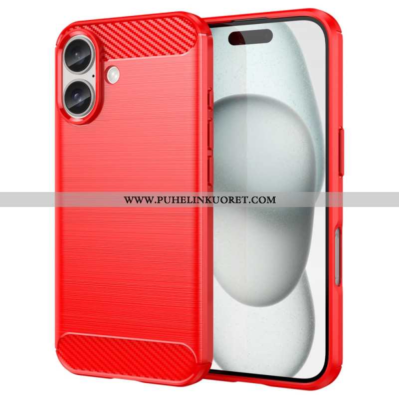 Case iPhone 16 Puhelinkuoret Harjattu Hiilikuitu